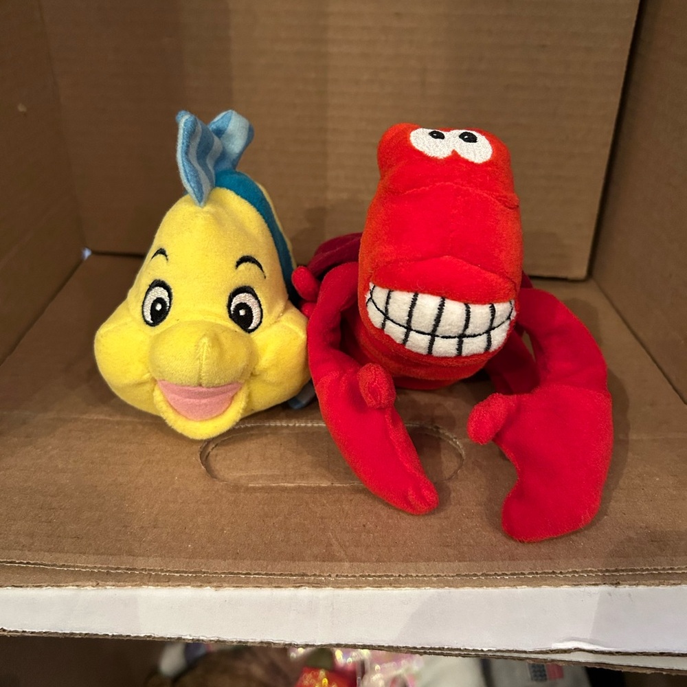 Disney Sebastien and flounder from the little mermaid